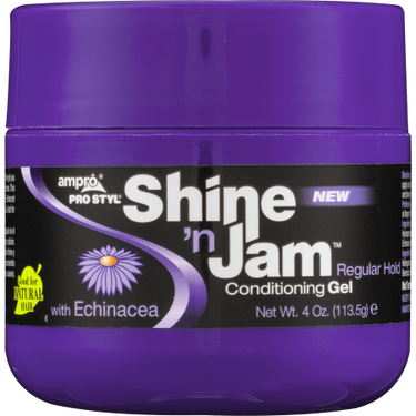 Shine 'n Jam Conditioning Gel – Regular Hold with Echinacea (4 oz) - ANNS BEAUTY SUPPLY